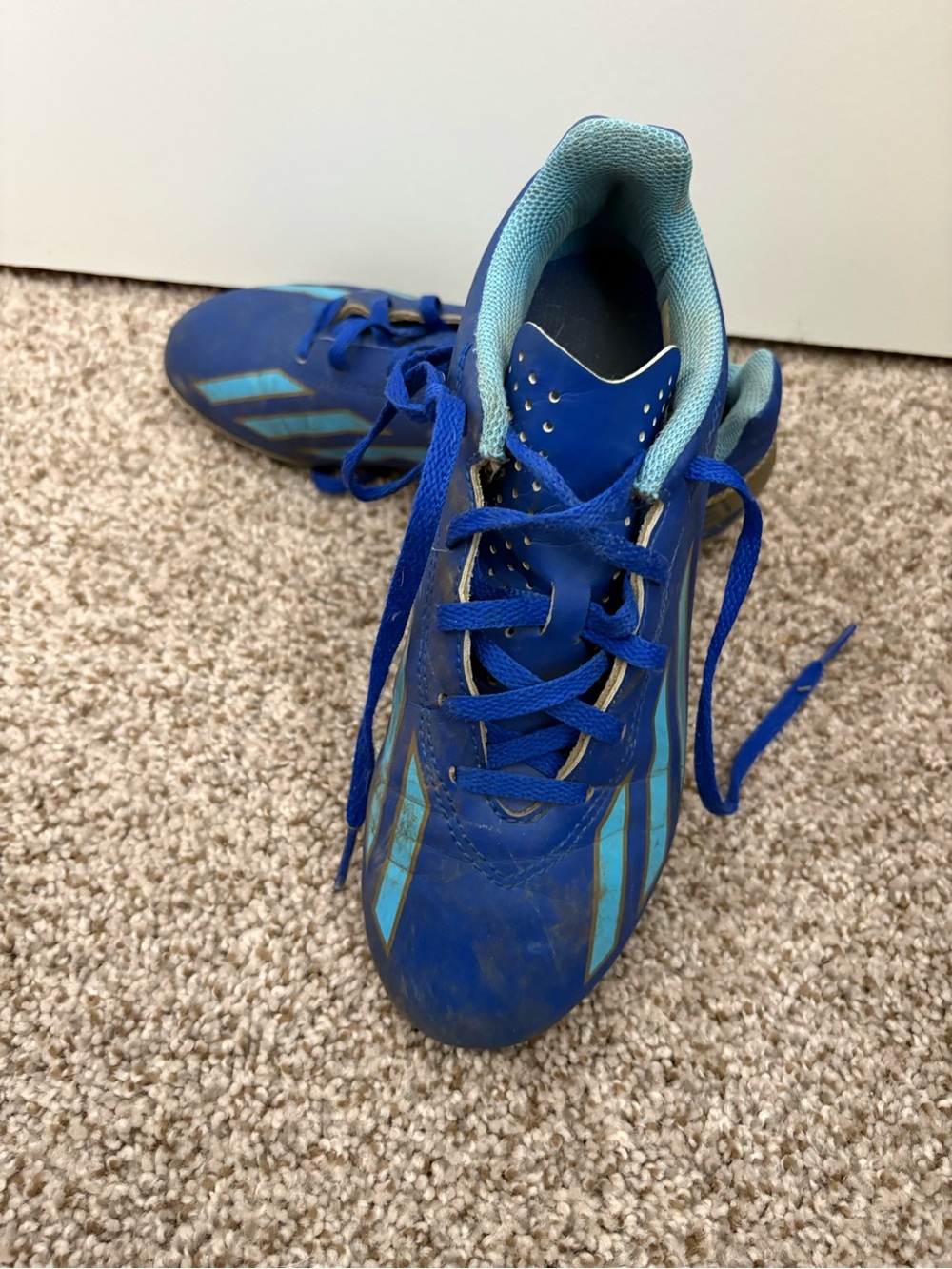 Adidas X Crazyfast Messi Club Spark Gen10s Soccer Cleats - Blue/Blue Burst - 3Y